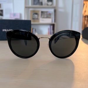 Prada black glasses with original cases